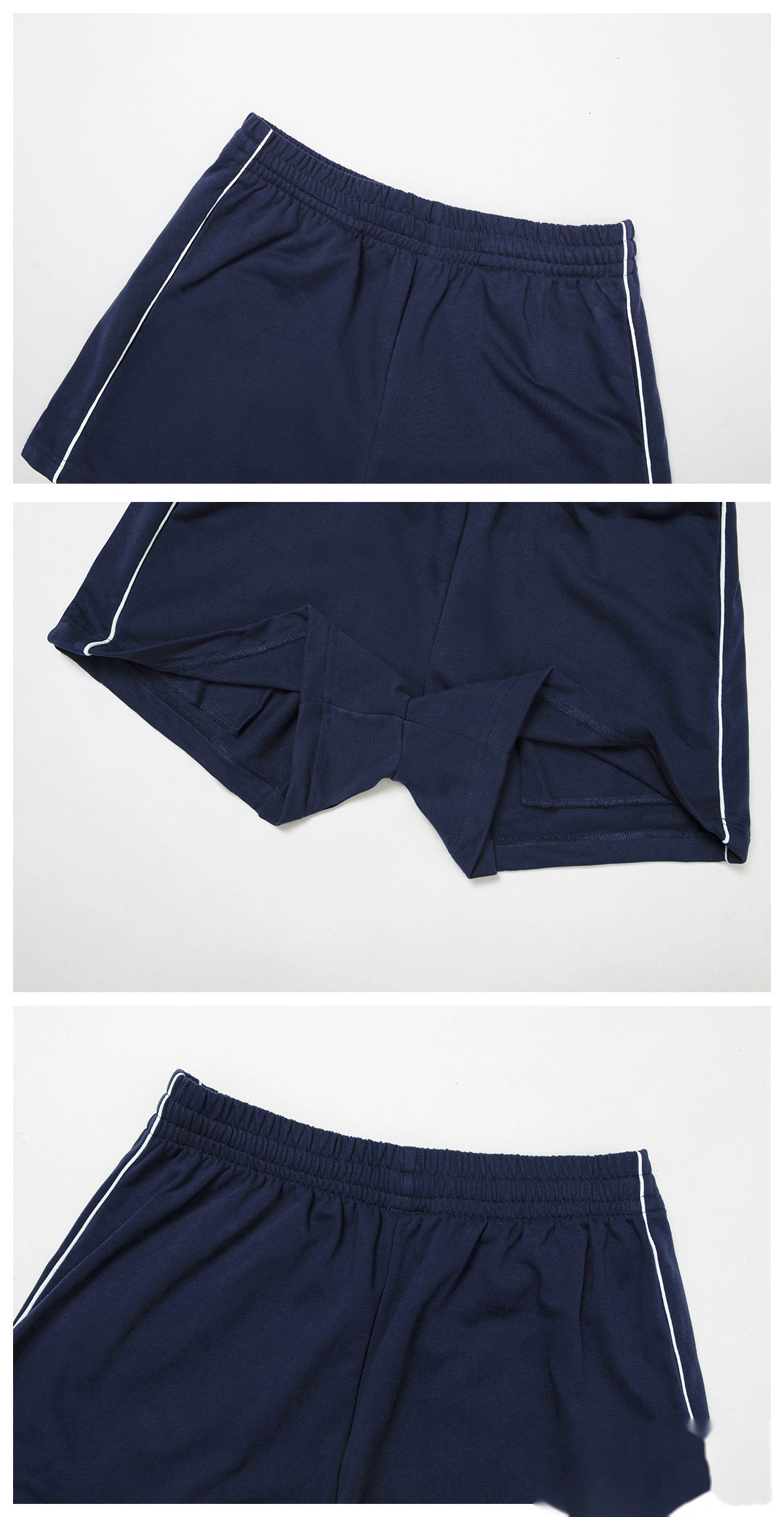 Customized contrast sports shorts, high waist, loose pocket pants, outdoor leisure and comfortable shorts. - allni detail