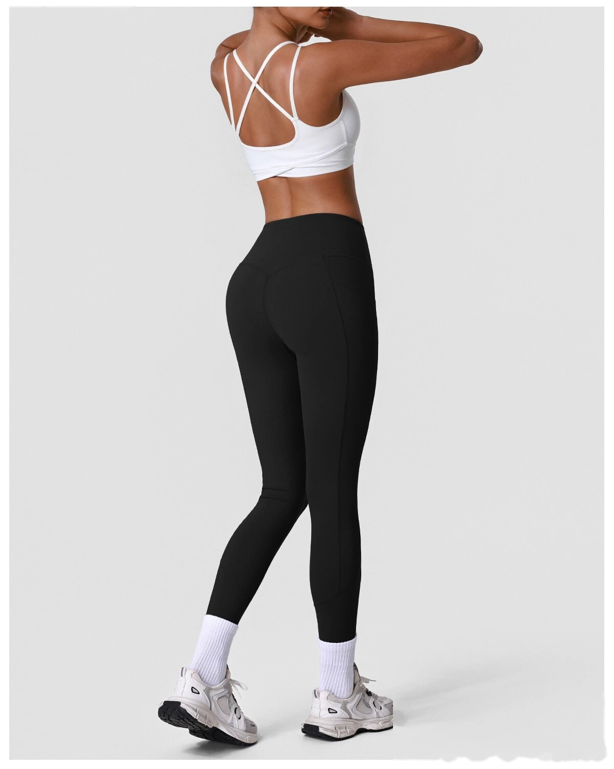 Women’s Camisole Tank Top & High Waist Leggings Set Quick Dry Butt Lifting Slim Fit Yoga Gym Fitness Workout Suit detail