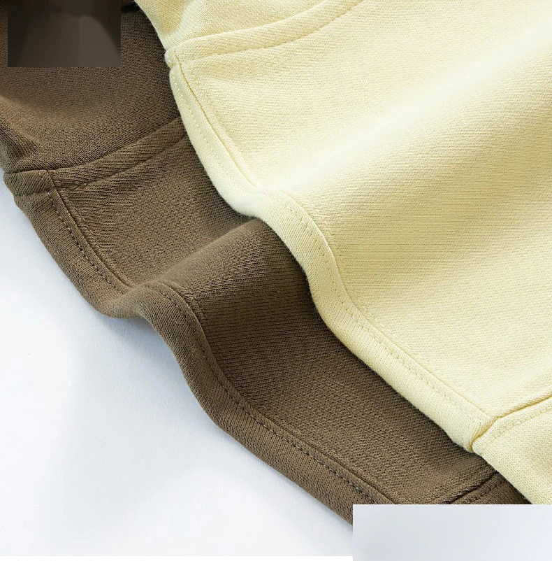 Customized loose cotton terry hooded sweater for boys and girls hoodie detail