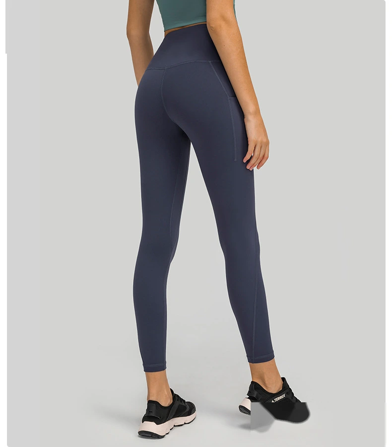 Womens leggings high waist butt lift pants with phone pockets detail