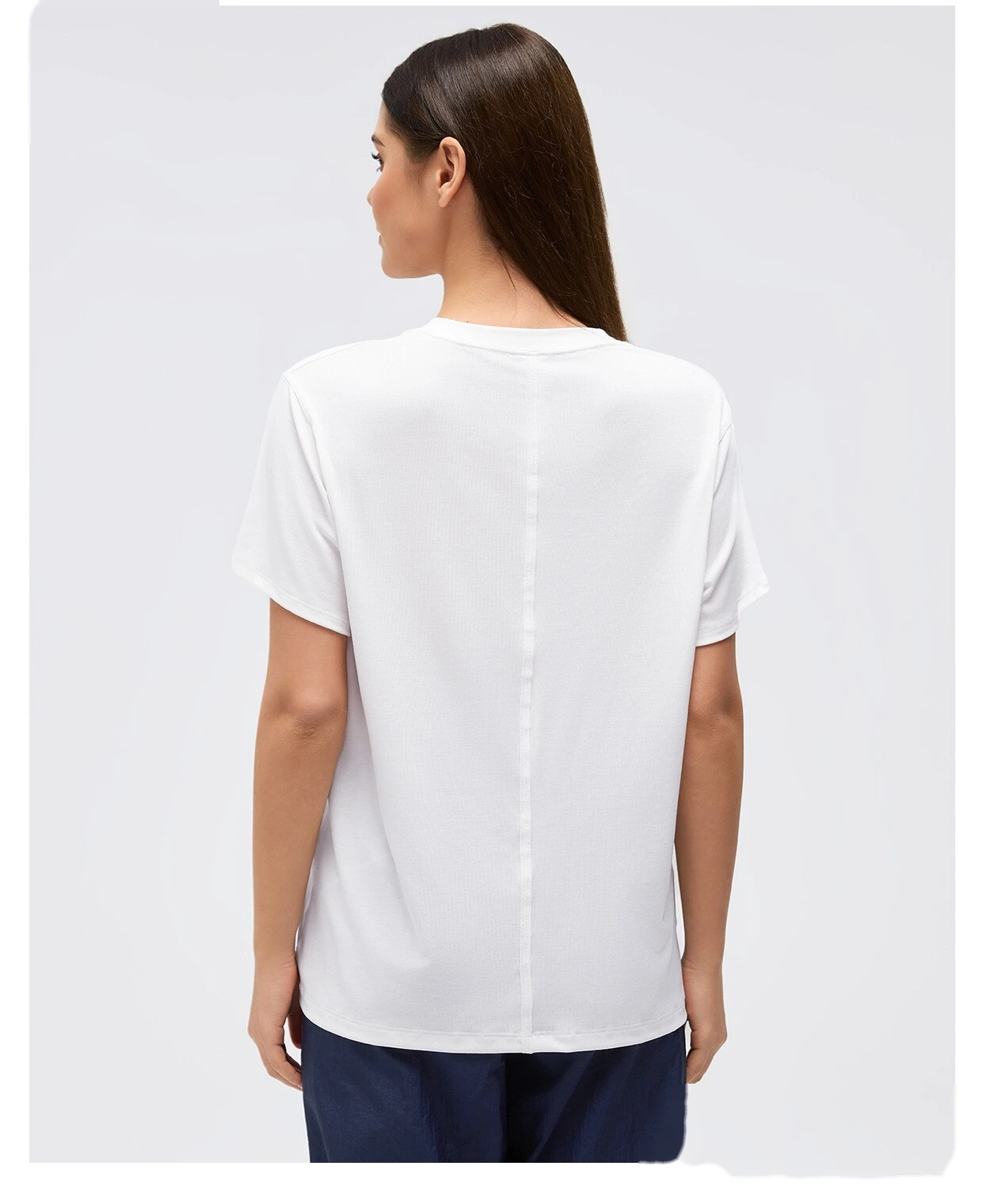 Custom Loose Short‑Sleeve Yoga & Fitness T‑Shirt for Women, Factory Direct Sales, Support Custom OEM/ODM detail