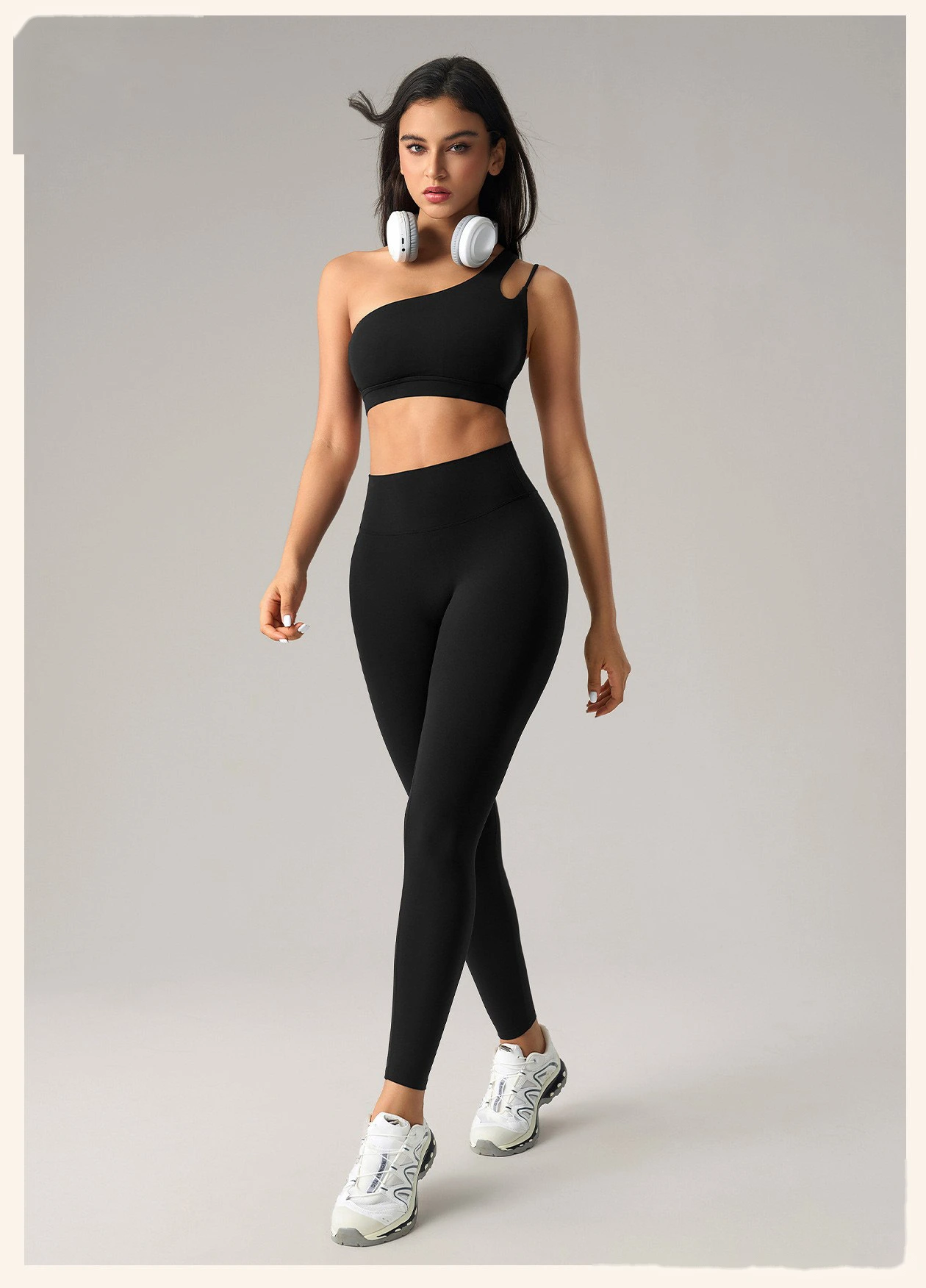 Women’s European American Yoga Active Set Beauty Back Sports Bra Gym Pants Fitness 2 Piece Set detail