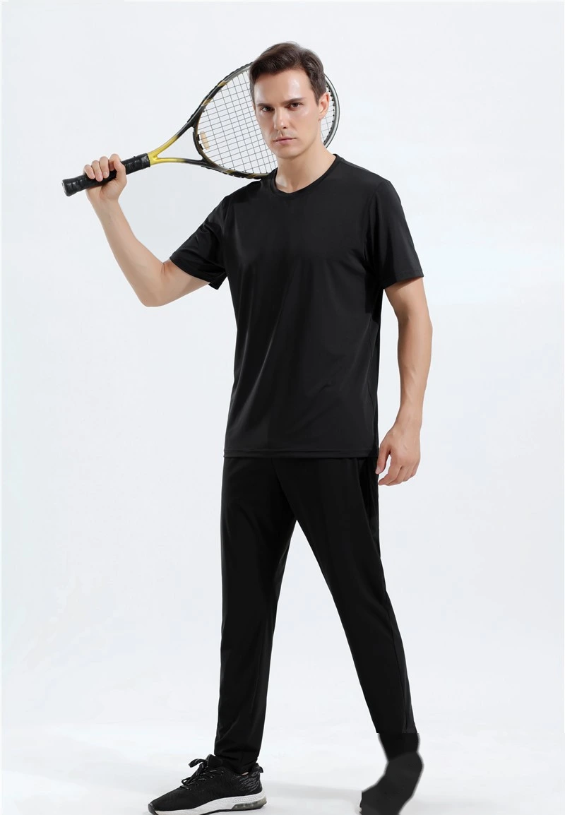 Custom mens quick-drying breathable elastane sports t-shirts detail
