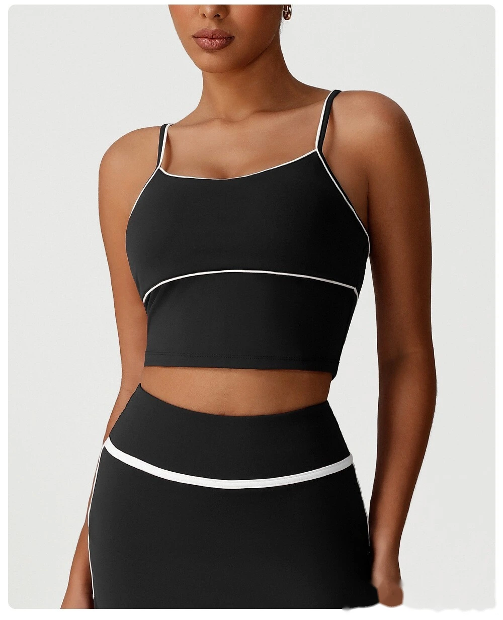Europe and the United States waist casual shirt new slim high elastic yoga clothes long sleeve T-shirt sportswear detail