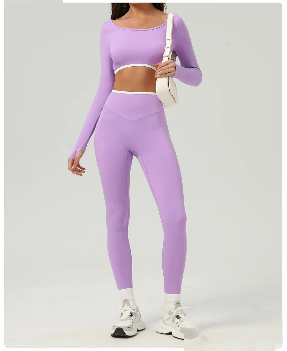 Customized hip-lifting, high-waist yoga pants, abdomen-lifting, tight-fitting running and fitness pants detail