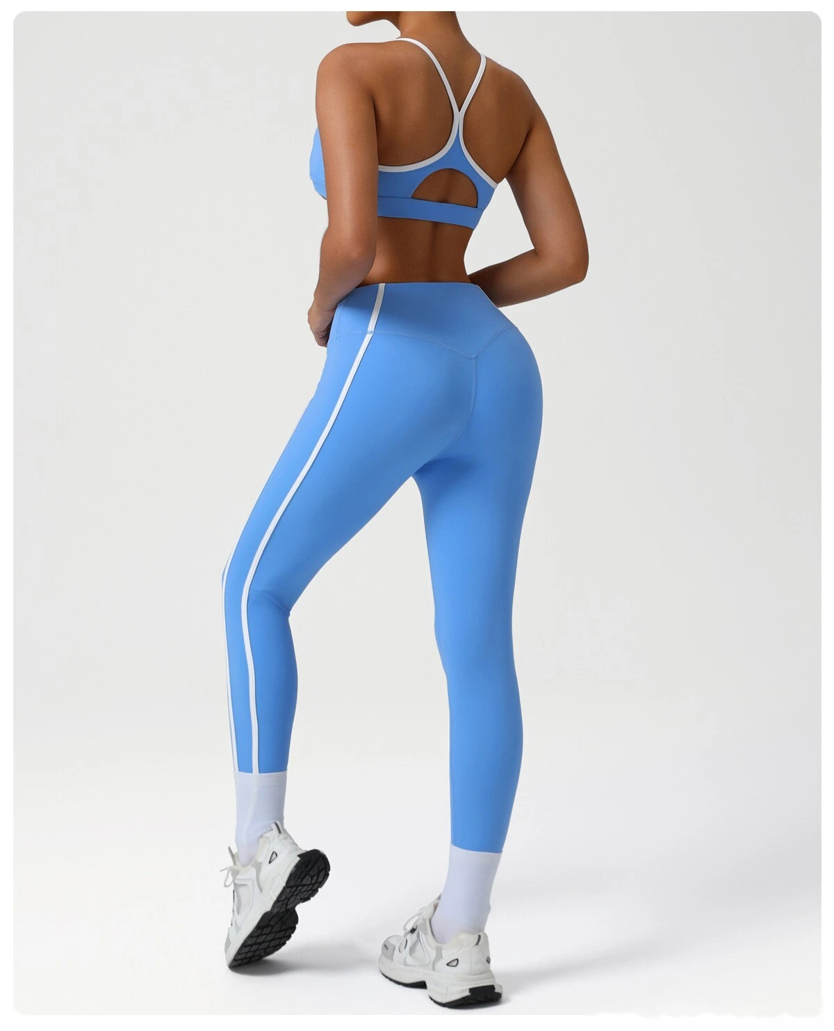 Custom-made Naked feeling quick-drying sports bra gathered back running fitness yoga bra detail