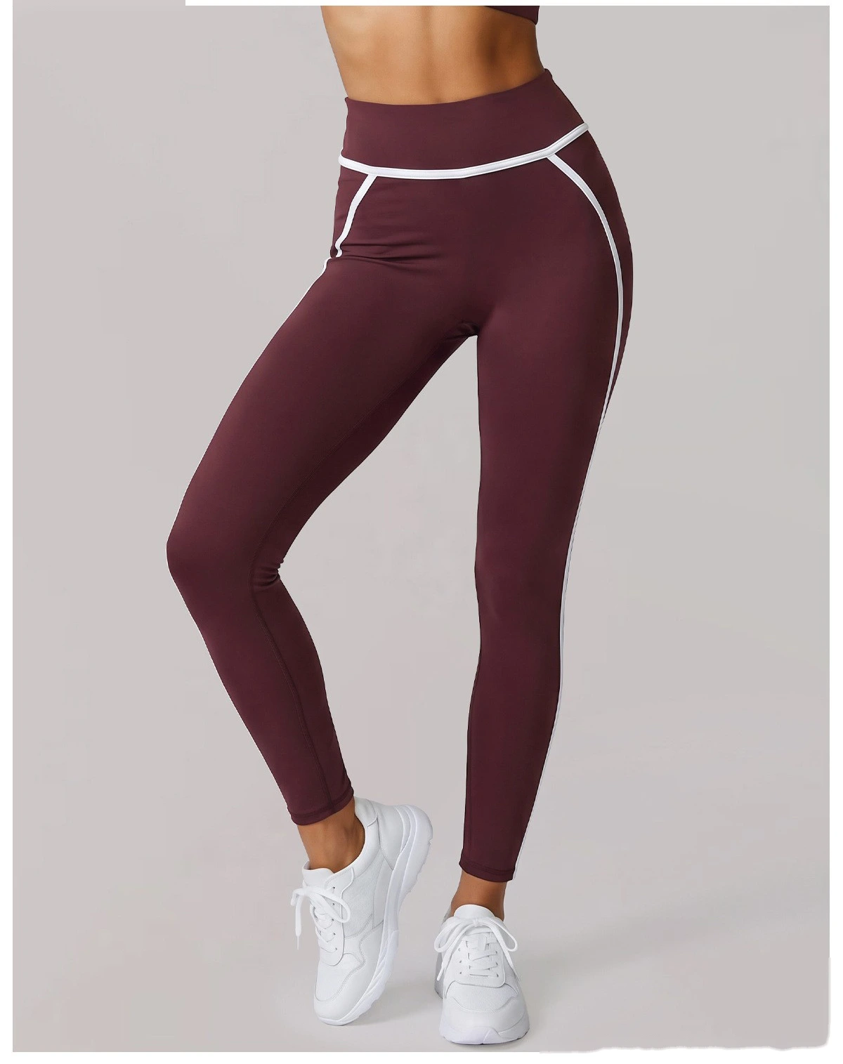 Custom sports fitness pants women's summer Pilates yoga pants running tights detail