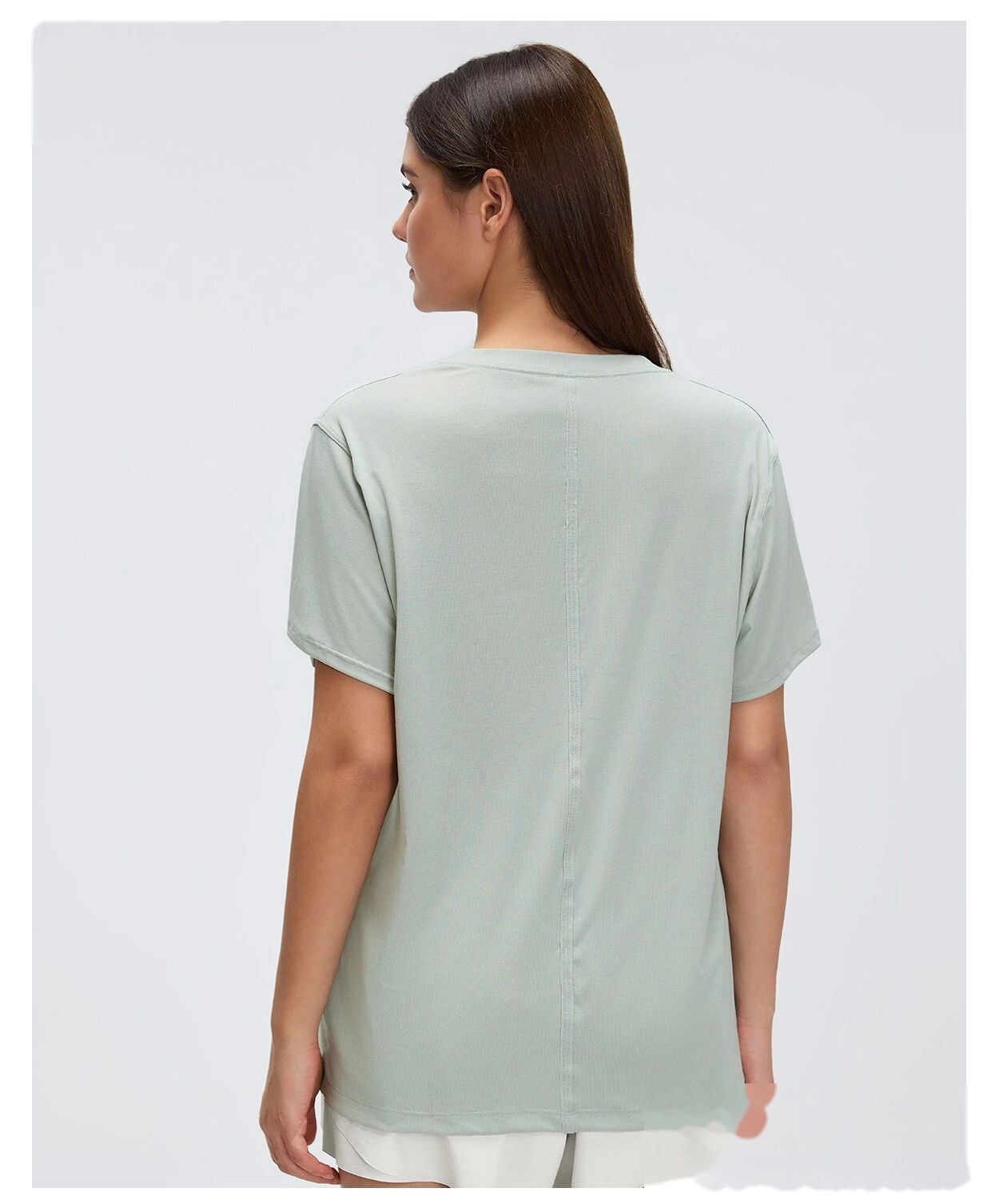 Custom Loose Short‑Sleeve Yoga & Fitness T‑Shirt for Women, Factory Direct Sales, Support Custom OEM/ODM detail