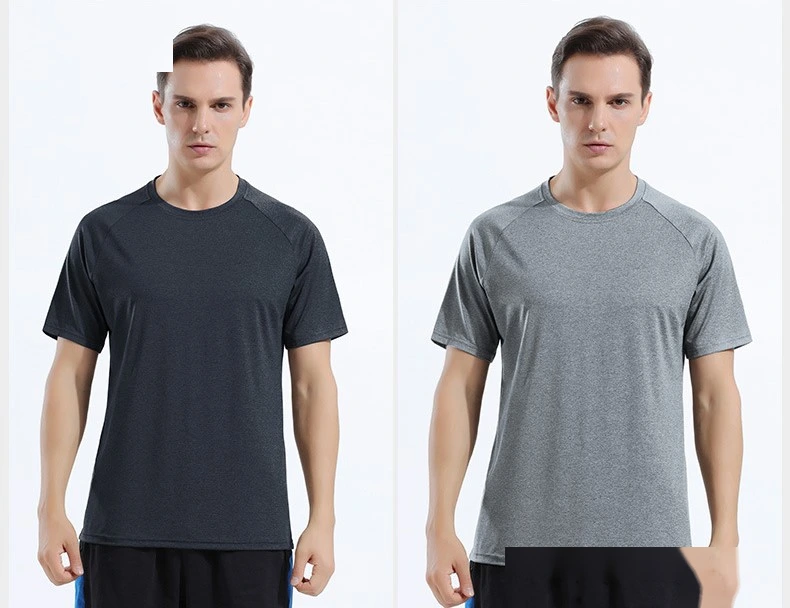 Custom mens quick dry moisture wicking ourdoor sports t-shirt detail