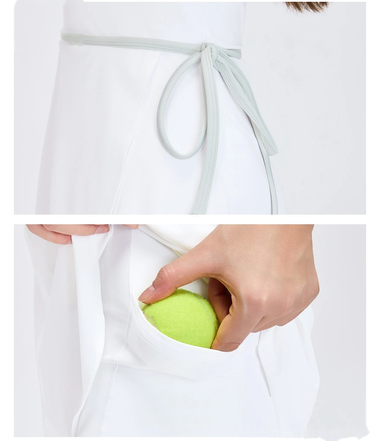Custom Women's Active Dress with Built-in Bra & Open Back - Breathable Anti-Exposure Yoga Tennis Skort for Fitness detail