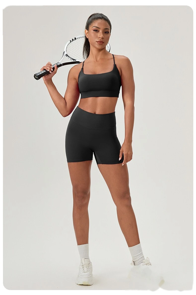 Custom Women's Feminine Beauty Back Yoga Bra | Push-Up, Shock-Absorbing, for Fitness & Running detail