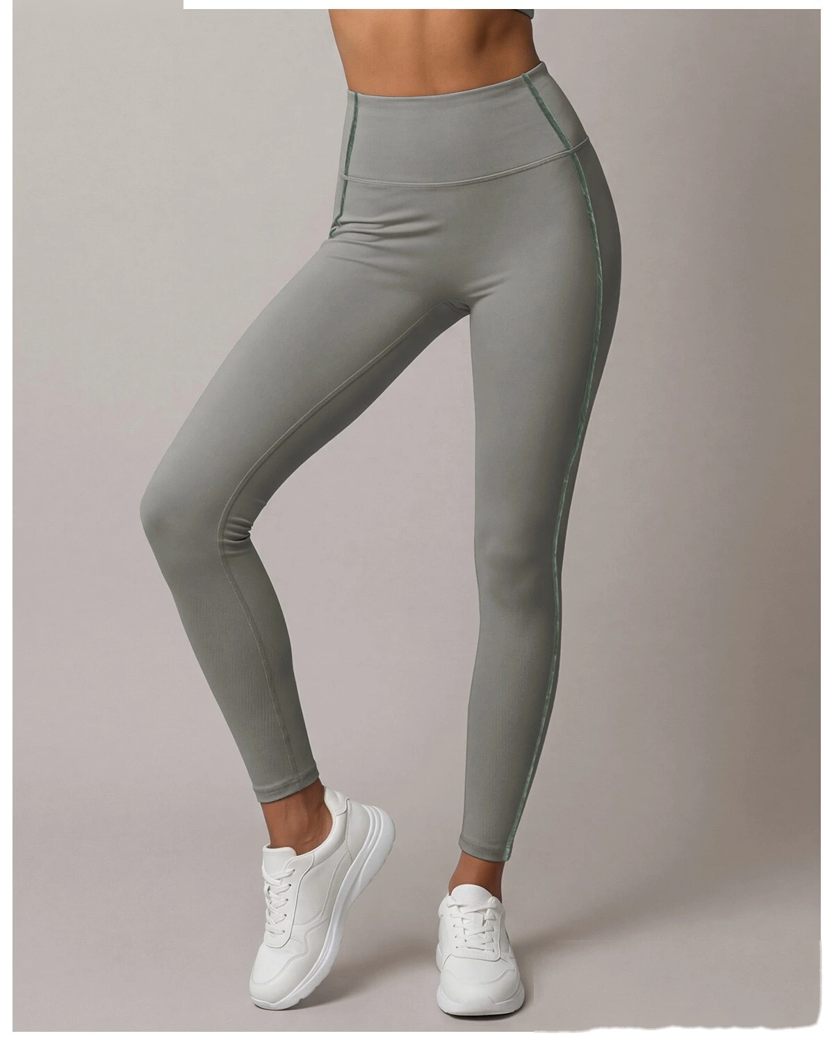 Women High Intensity Sports Outfit, Shockproof Tank Bra + High Waist Slim Training Pants Quick Dry Yoga Set detail