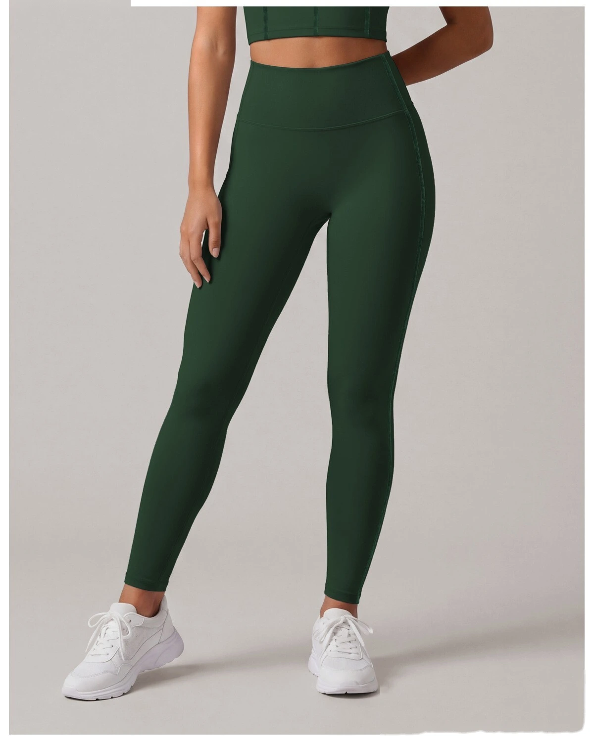 Women High Intensity Sports Outfit, Shockproof Tank Bra + High Waist Slim Training Pants Quick Dry Yoga Set detail