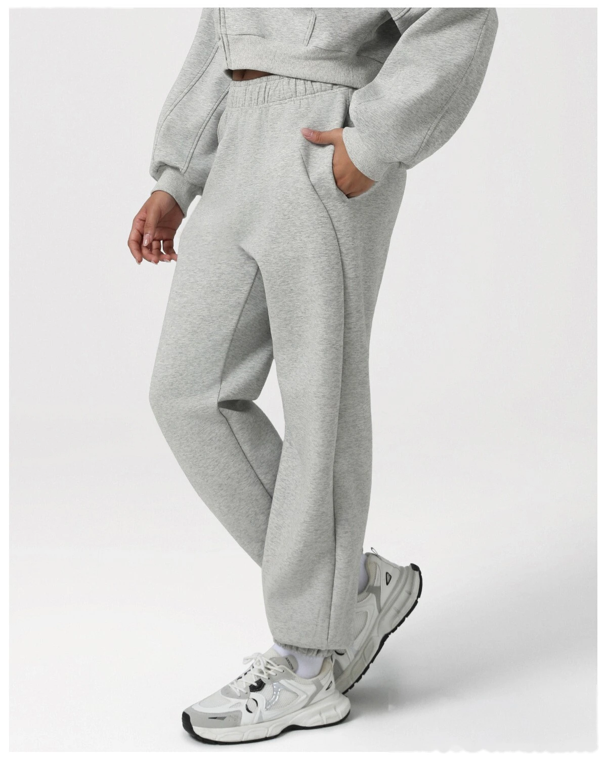 Custom New Style Casual Cuffed Pants - Loose, Slim-Fitting with Pockets for Sports & Fitness detail