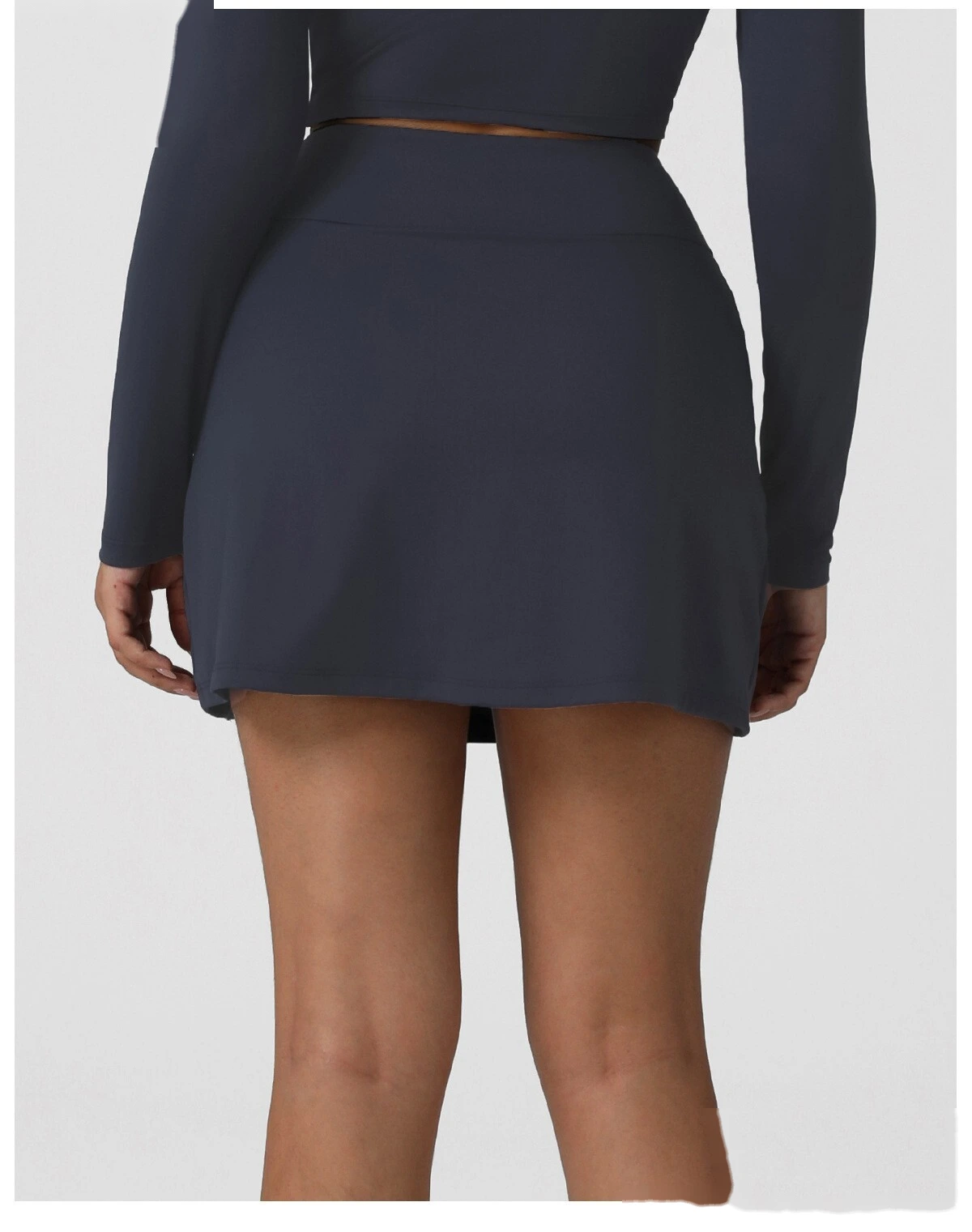 Custom yoga sports jacket backless sexy slim long sleeve female dance training fitness suit with pad. detail