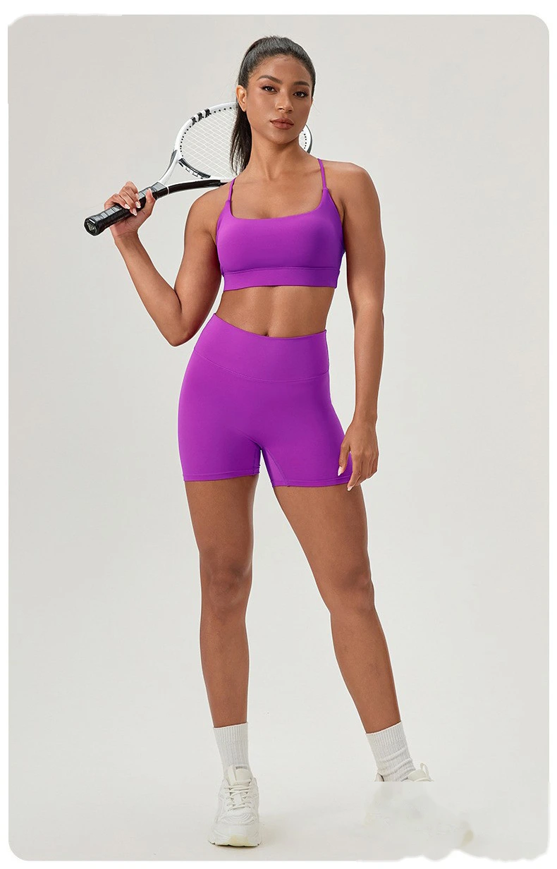 Custom Women's Feminine Beauty Back Yoga Bra | Push-Up, Shock-Absorbing, for Fitness & Running detail