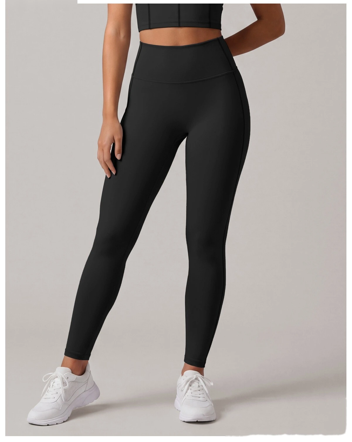 Women High Intensity Sports Outfit, Shockproof Tank Bra + High Waist Slim Training Pants Quick Dry Yoga Set detail