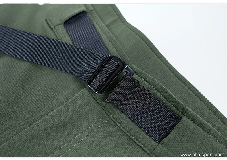 Customized outdoor mountaineering quick-drying pants men's woven casual plus-size sports running pants detail