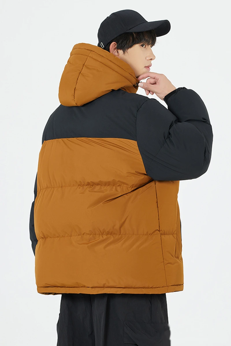 Customized waterproof and warm cotton-padded jacket down jacket for men and women in winter. detail