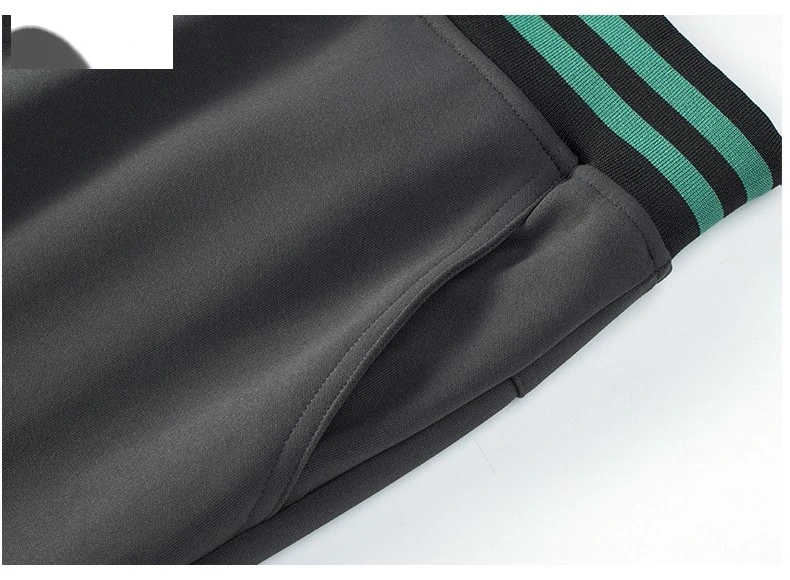 Men jogger pants loose running stripe rib athletic jogging sweatpants detail