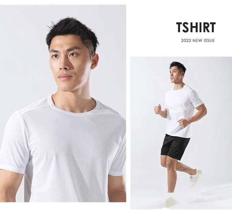 Men quick-dry outdoor t-shirt moisture-wicking loose t shirts detail