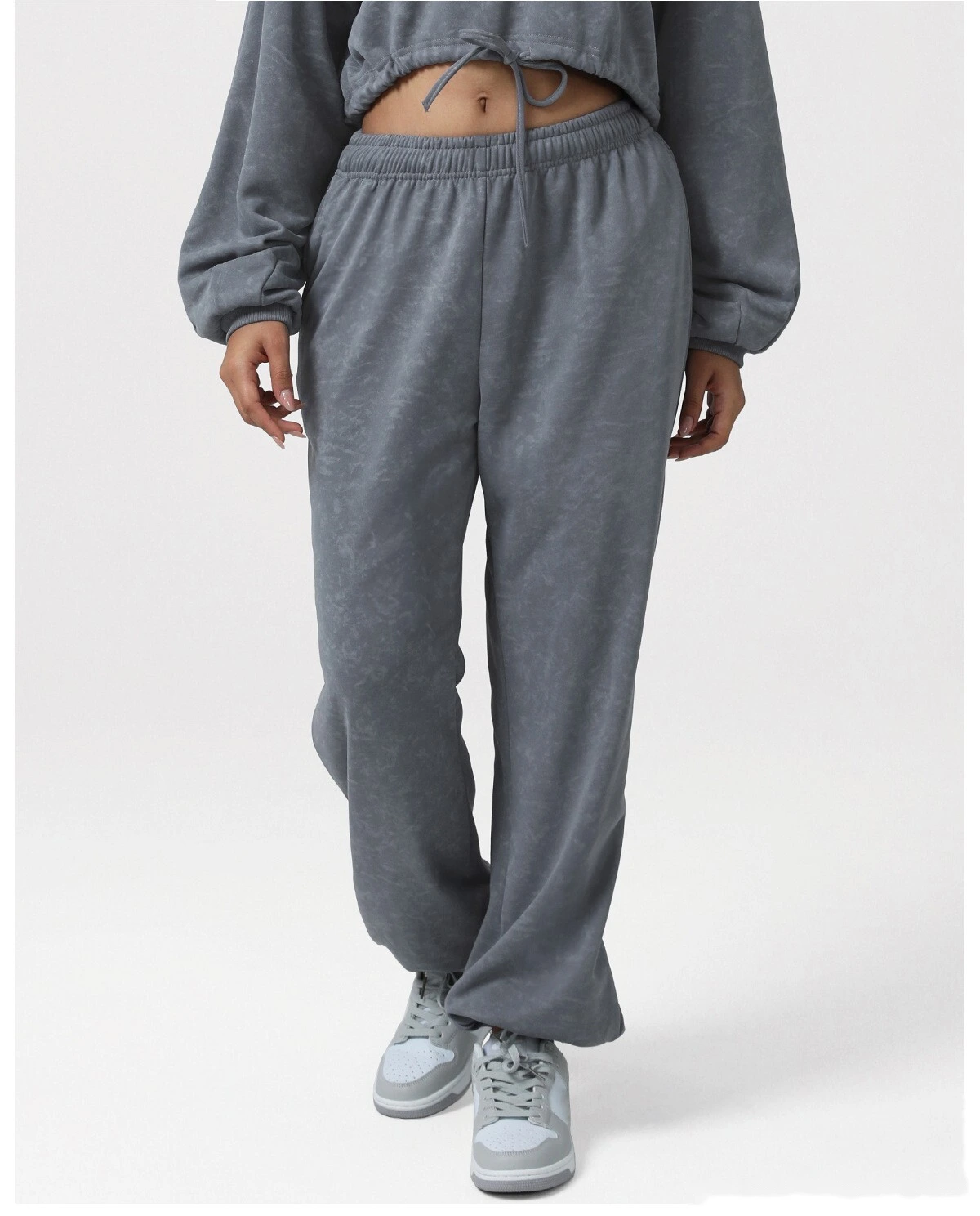 Customizable Athletic Jogger Pants | Women's Printed High-Waist, Cuffed, for Running & Yoga Fitness detail