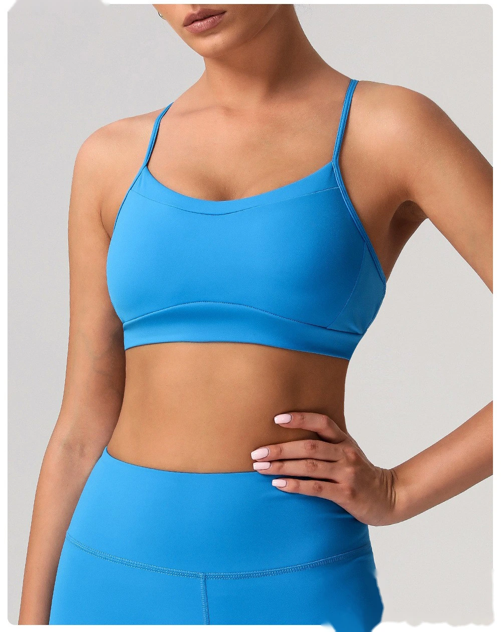 Soft and comfortable sports bra beauty back yoga bra detachable shockproof running fitness vest detail