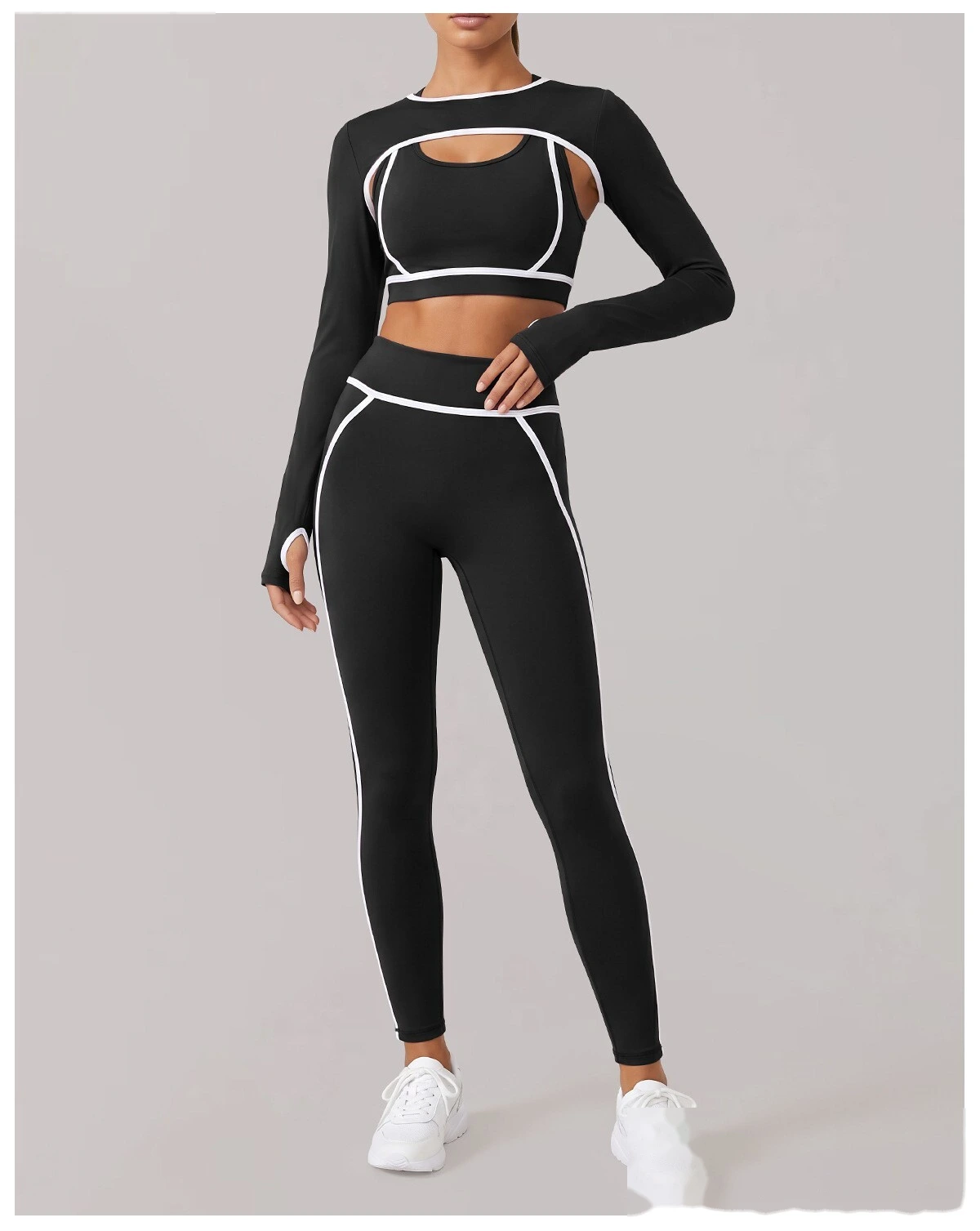 Customized contrast color sports bra women's running high-strength yoga clothing fitness bra vest Manufacturer detail