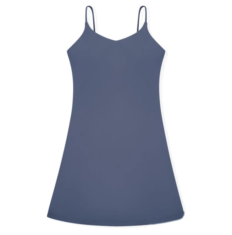 Womens tennis skirts spaghetti straps padded tank top skirt detail