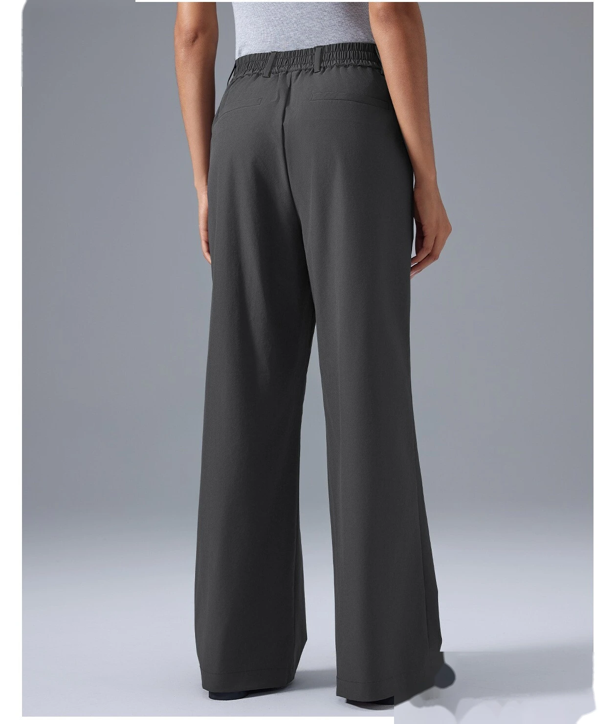 Custom-made wide-leg pants with high waist drape casual straight sports pants breathable yoga fitness pants women detail