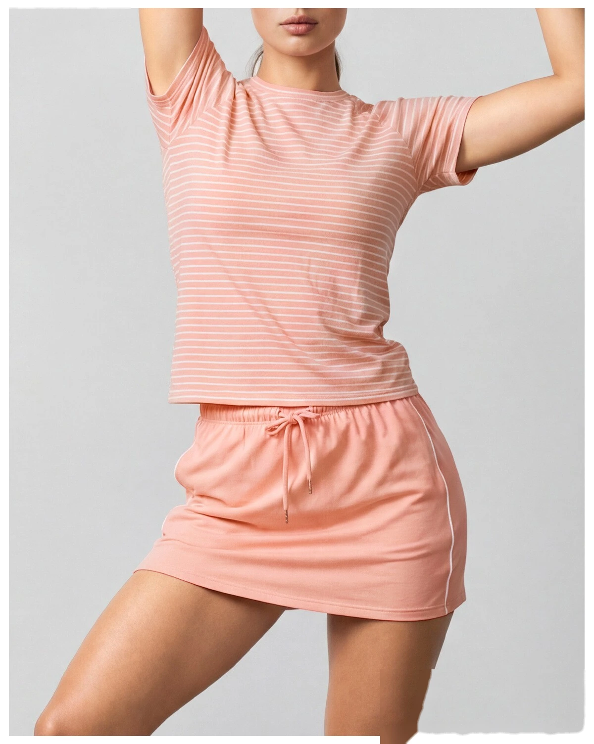 Outdoor sports half-length slim with lining anti-exposure sports skirt casual simple Joker tennis yoga skirt woman detail