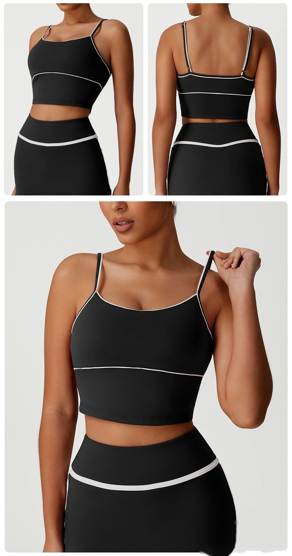 Europe and the United States waist casual shirt new slim high elastic yoga clothes long sleeve T-shirt sportswear detail