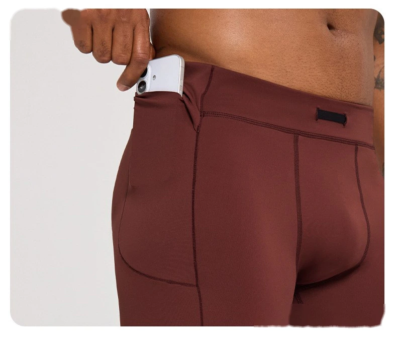 Men's Strong Shaping Compression Tight Shorts Quick Dry Breathable Summer Sports Half Pants detail