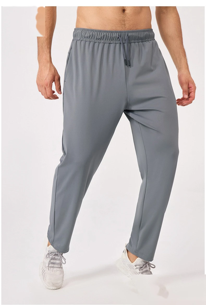 Men’s Loose Athletic Long Pants Breathable Quick Dry Fitness Running Pants with Slant Pockets Outdoor Sportswear detail