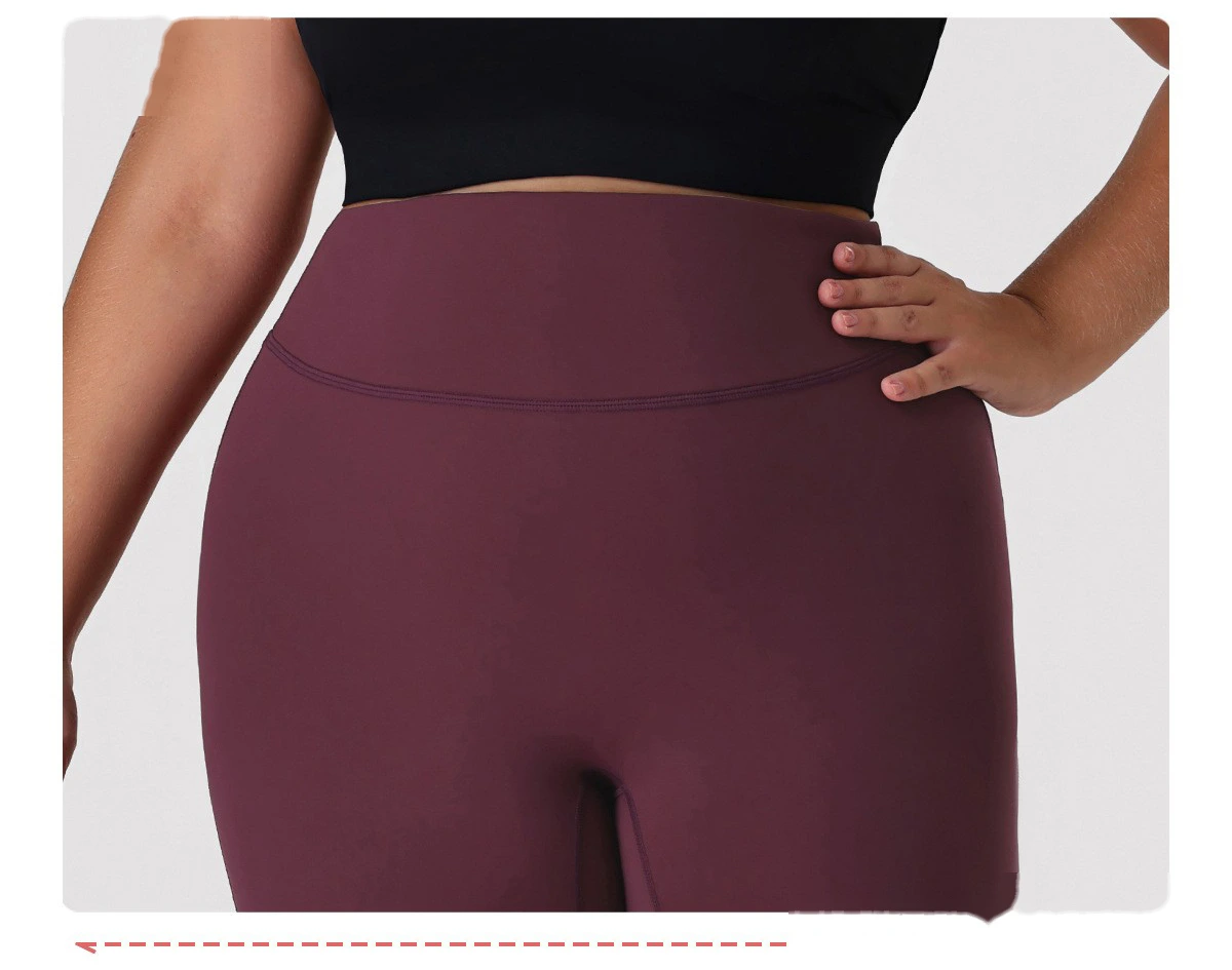 Custom Plus Size Women's Yoga Set - High-Elastic Tight Slimming Running Fitness Activewear detail