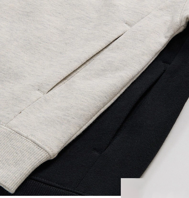Customized spring and autumn cotton terry collar zipper cardigan jacket loose sports suit for boys and girls detail