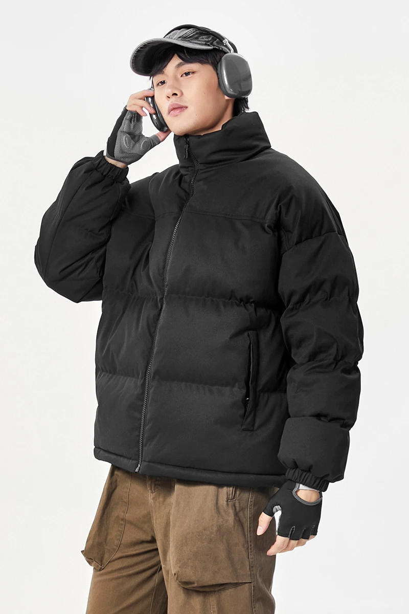 Customize winter men's and women's windproof and warm casual cotton coats and down coats. detail