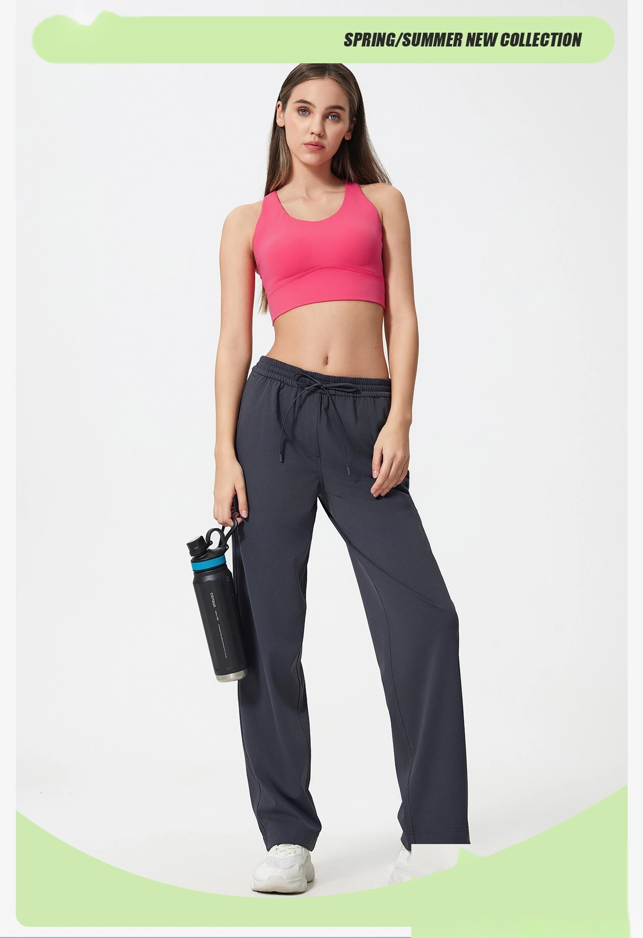Customized I-shaped hollow back yoga bra high-strength shock-proof nude skin-friendly fitness sports bra female detail