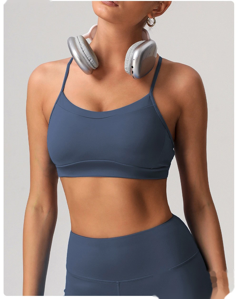 Soft and comfortable sports bra beauty back yoga bra detachable shockproof running fitness vest detail