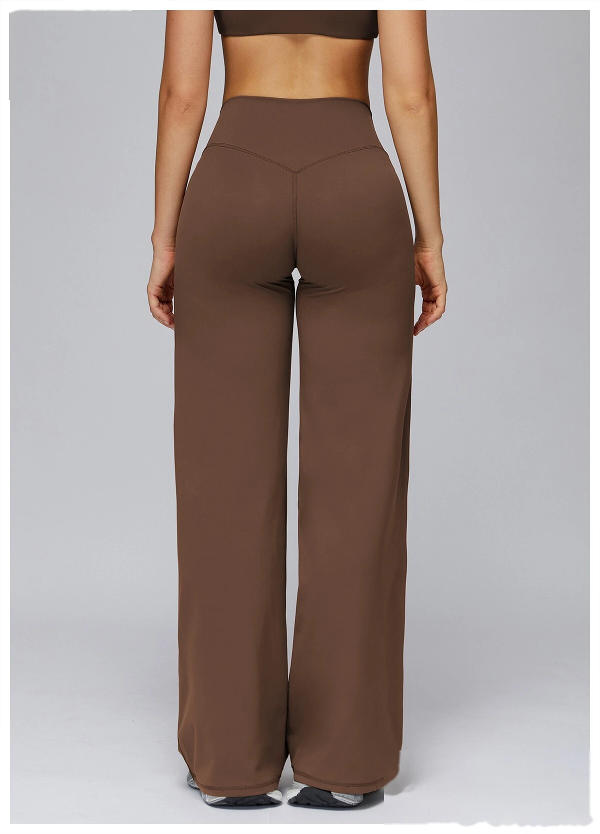 Customized High-Elastic High-Waisted Wide-Leg Casual Sports Yoga Pants - Athletic Fitness Long Pants detail