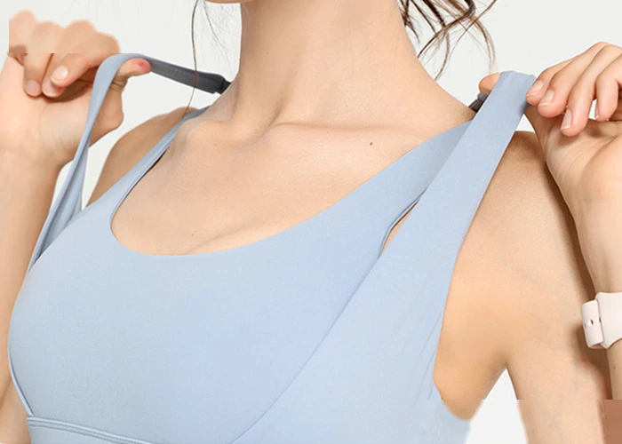 Women High Impact Sports Bras Criss Cross Back Sexy Running Bra detail