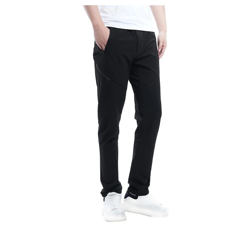 Customized outdoor mountaineering quick-drying pants men's woven casual plus-size sports running pants detail