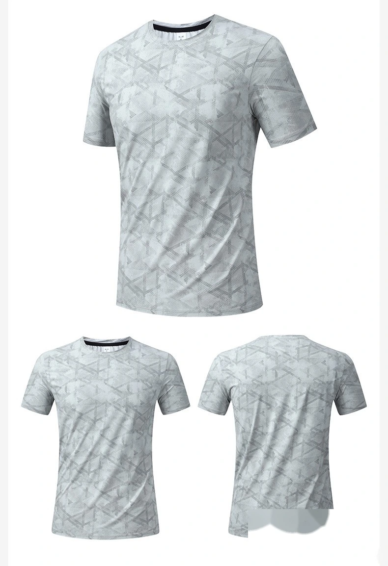 Custom Men’s Digital Print Athletic T-Shirt Quick Dry Breathable Workout Gym Running Tee detail