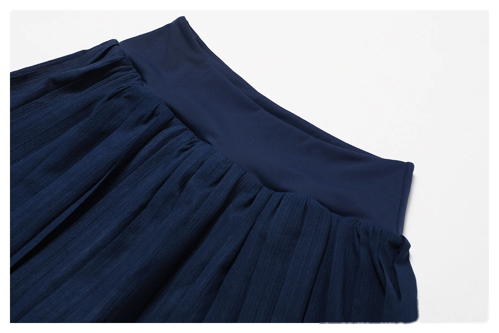 Women 2 in 1 quick dry running tennis skirts pleats fitness workout skirts detail