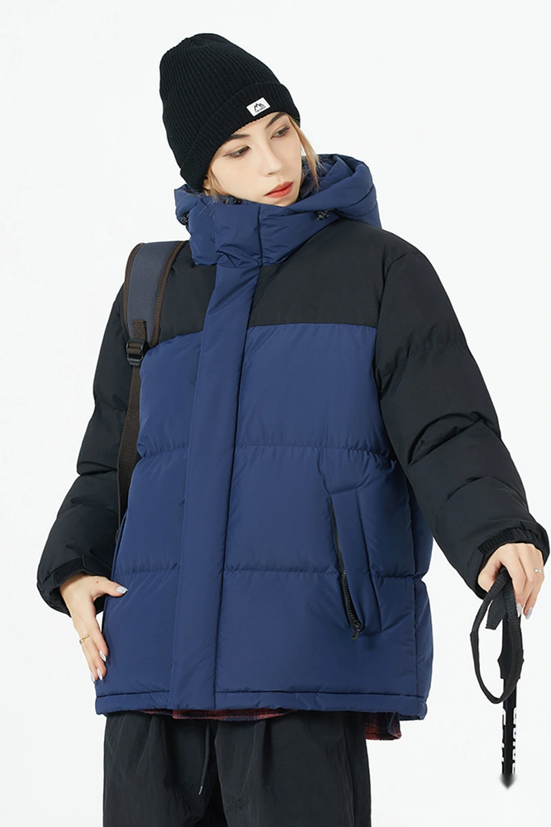 Customized waterproof and warm cotton-padded jacket down jacket for men and women in winter. detail