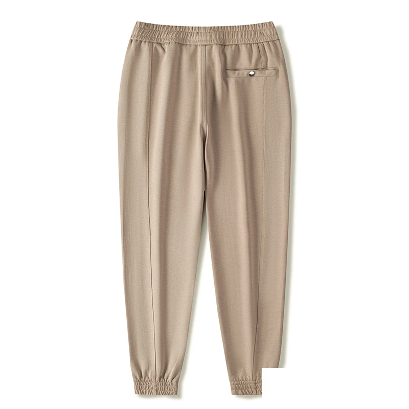 Men winter jogger pants loose running sweatpants with zip pockets detail