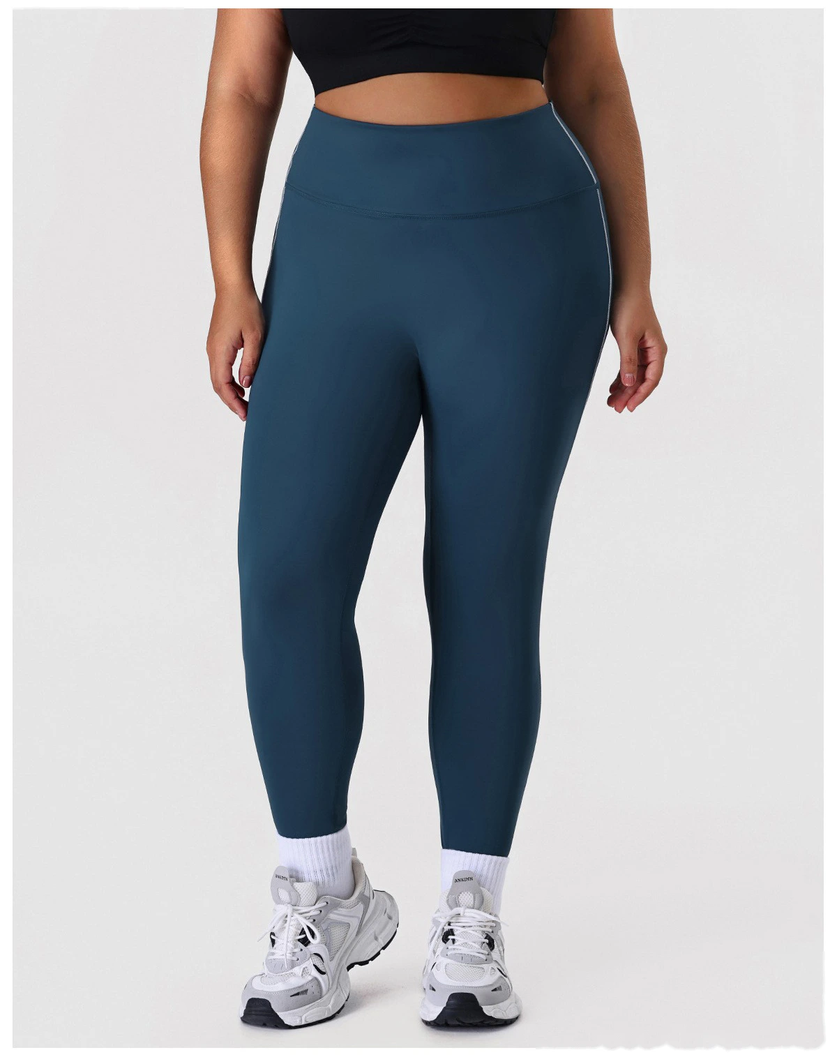 Custom Plus Size Yoga Pants Set - High-Elastic Tight Slimming Running Fitness Leggings & Activewear detail