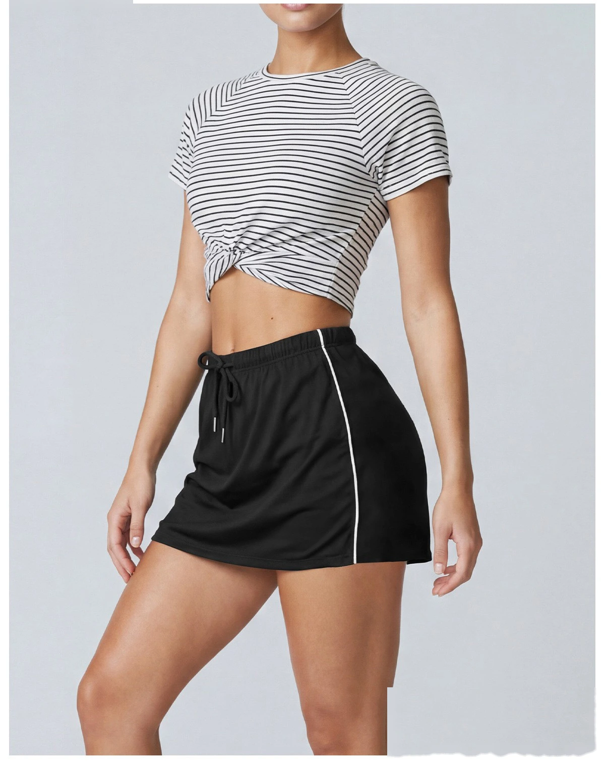 Outdoor sports half-length slim with lining anti-exposure sports skirt casual simple Joker tennis yoga skirt woman detail