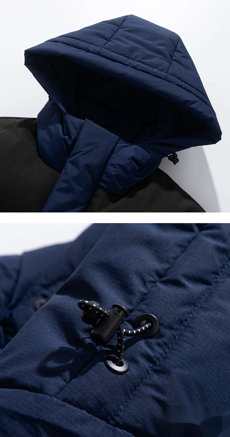 Customized waterproof and warm cotton-padded jacket down jacket for men and women in winter. detail