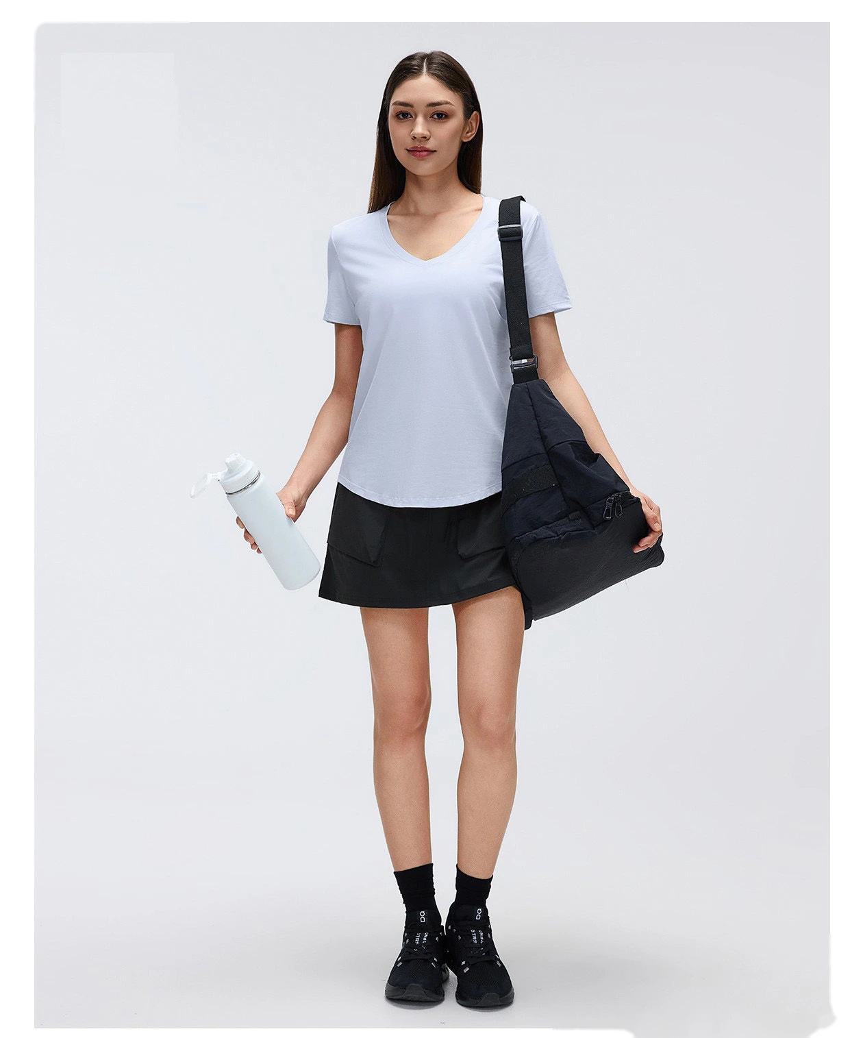 Bulk Custom High Waist Cargo Skirt - Women's Summer Breathable Slim Fit A-Line Casual Outdoor Skirt detail